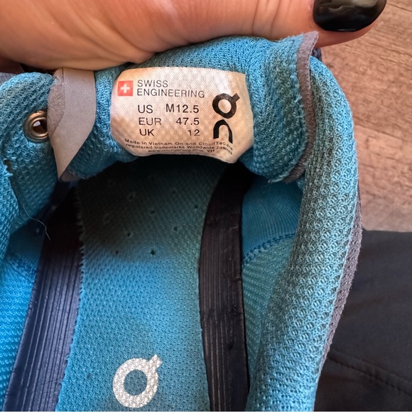 On Running Cloudsurfer Men’s 12.5 Navy Blue Running Shoes Swiss Engineering - Picture 5 of 6